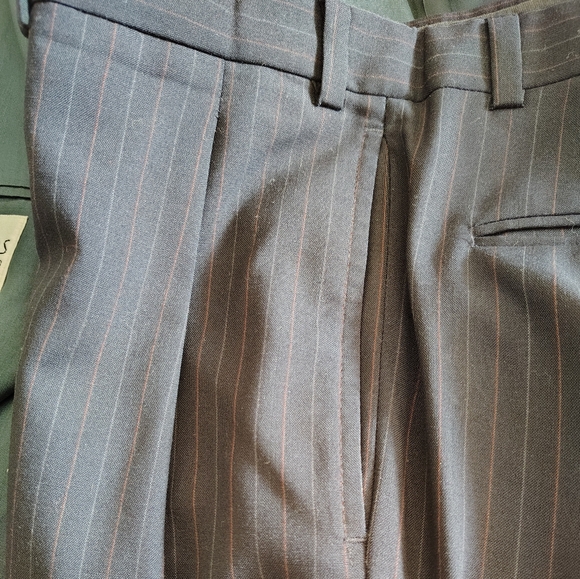 Men's Tropical Wool Suit 46 Regular Naby Stripe - Picture 8 of 8